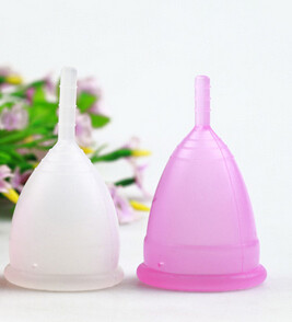 20Ml Reusable Silicone Soft Menstrual Period Cup S -1801 Pink / White / Purple