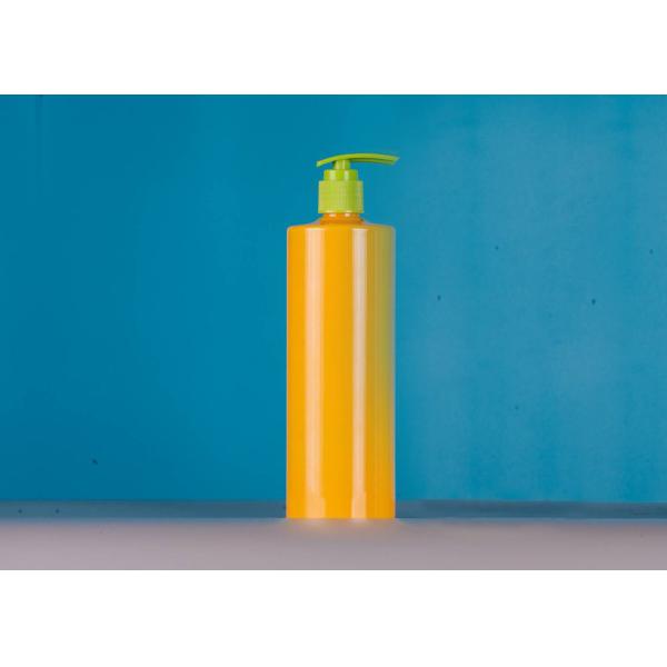Quality 550ML Yellow Shampoo Conditioner, Body Wash Refillable Shower Bottles with Pumps wholesale