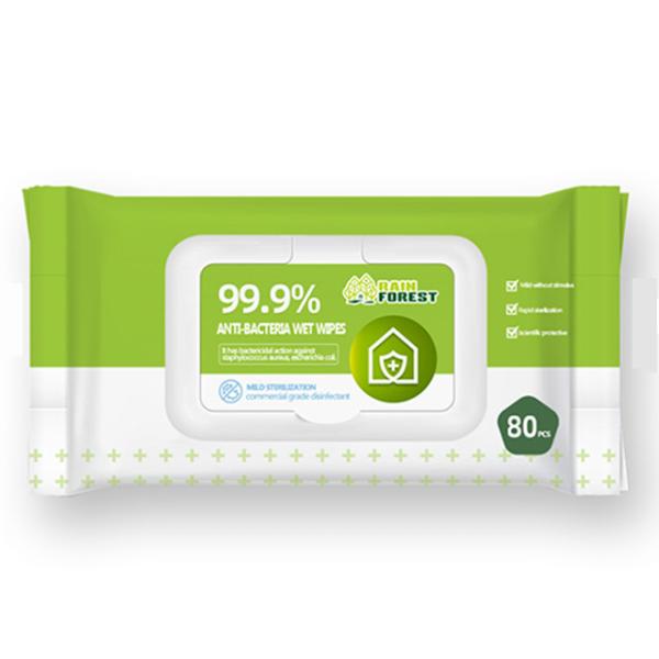 Quality Custom 50gsm premium 80 sheets eco household cleaning wet wipes wholesale
