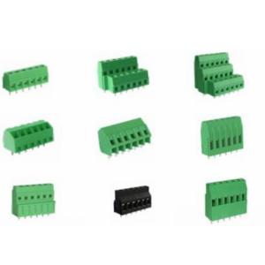 10A 2P-28P Right Angle Wire Inlet Terminal Block PCB Pitch 3.81mm 300v