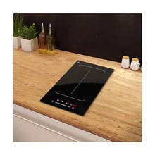 Black Built In Induction Hob With 4000W Power Touch Control Timer And LED