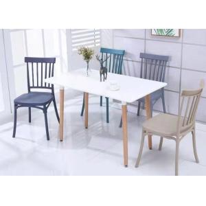 China 90cm 45cm Coloured Plastic Dining Chairs 250kg Loading on sale