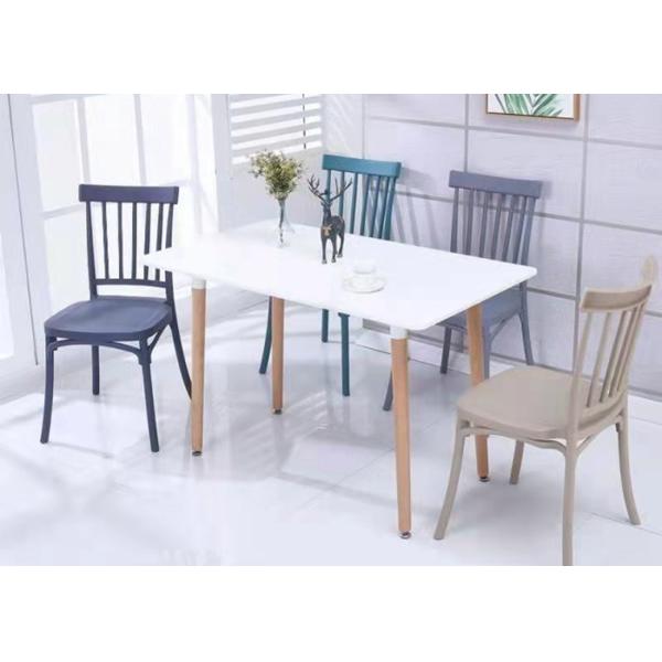 Quality 90cm 45cm Coloured Plastic Dining Chairs 250kg Loading wholesale