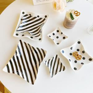 Luxury Nordic Style Ceramic Plates , Bohemian Plate Set For Restaurant