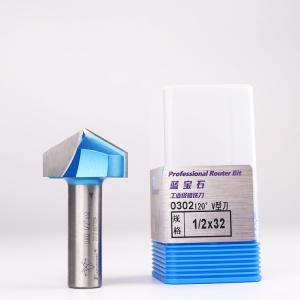 Rustproof Portable 90 Degree Router Bit , Corrosion Resistant V Milling Cutter