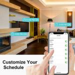 Smart Socket US Wifi Plug with Surge Protector, Voice Control Smart outlet Work