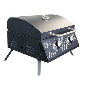 Portable Smokeless BBQ Gas Stove with Griller and Large Capacity Steel Folding