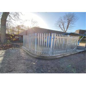 Powder Coated 1.8m High Steel Palisade Fencing With Double Gate