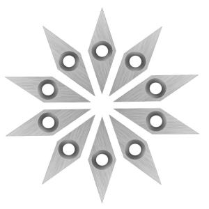 Diamond Carbide Inserts Replacement With Round Point Cutters And Sharp Point