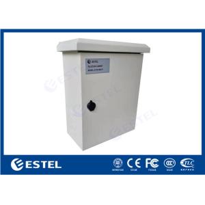Rainproof Robust IP55 Outdoor Pole Mount Enclosure With Back Panel / Circuit