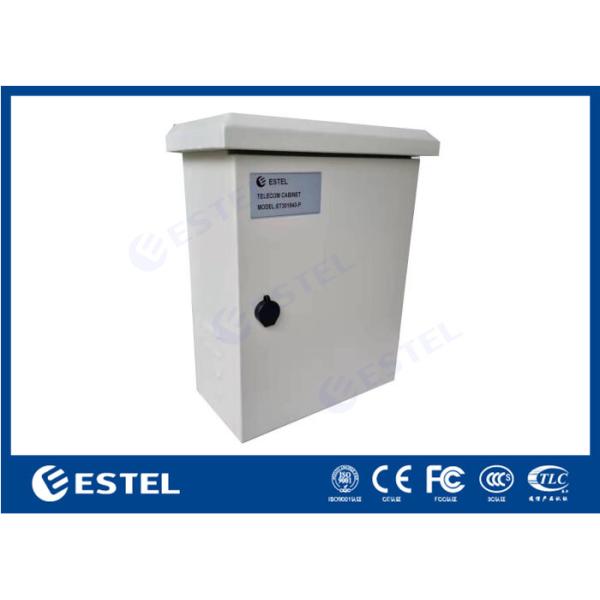 Rainproof Robust IP55 Outdoor Pole Mount Enclosure With Back Panel / Circuit