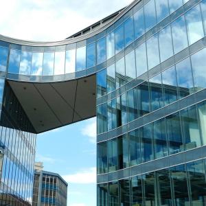 Semi Hidden Frame Storefront Curtain Wall