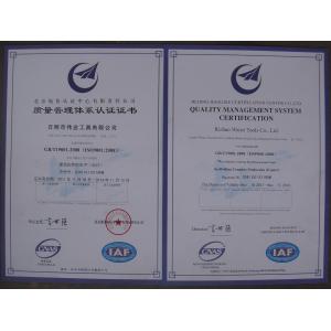 Rizhao weiye tools co.,ltd Certifications