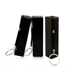 1200mAh PVC Portable Mini Mobile Power Bank 18650 Battery with Keychain