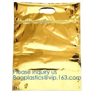 qual seal flat bottom stand up pouch with k,plastic bag slide zipper with side