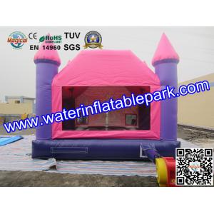Pink Princess Inflatable Bouncy Castle , Park Inflatable Castle