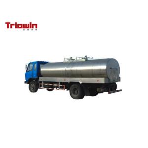Professional Dairy Processing Equipment Milk Tanker Truck 3-40 Cubic Volume