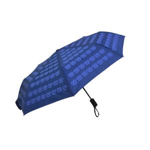China 3 Fold Auto Open Close Windproof Sun Umbrella With Color Printing on sale