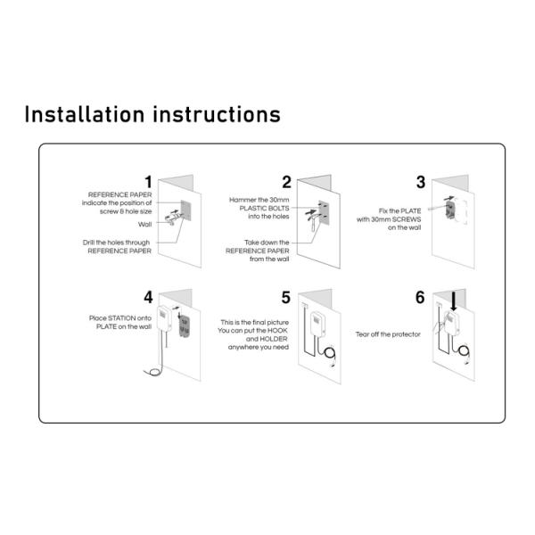EV-HB Wallbox Electric Car Charger Gun Base With APP 16A / 32A Car Charging Wall Box