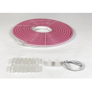 China 8*16mm LED Neon Flex Strip , Flexible Neon LED Rope Lights Pink Color on sale