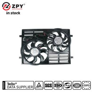 ZPY 7N0121207A dual electric fan with shroud for Volkswagen Atlas