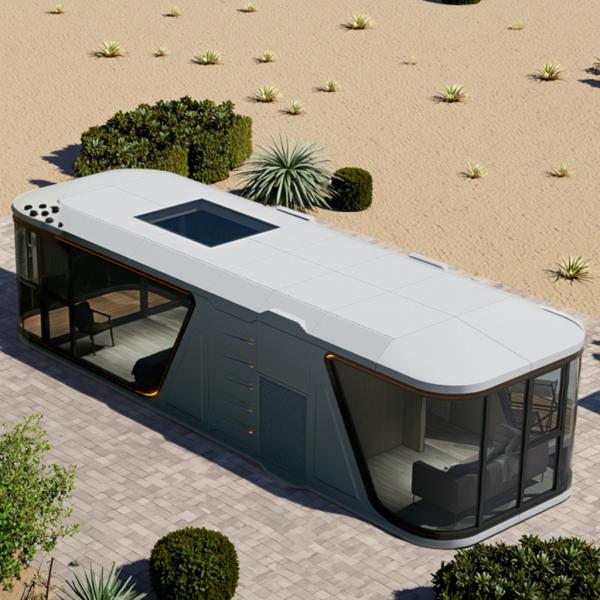 Fuqian K7 Space Capsule With Kitchen Waterproof Steel Structure Container For