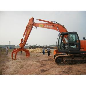 Q345B NM400 Excavator Rotating Grapple Custom Color