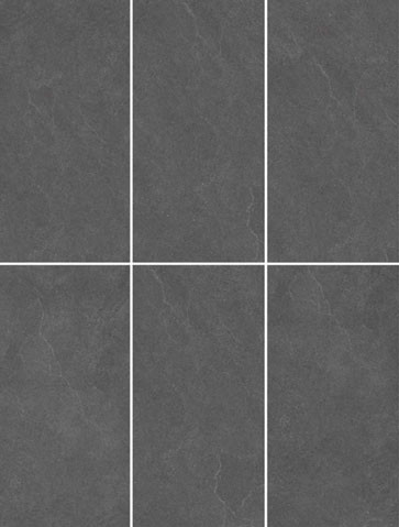 600x1200mm Gray Clay Curtain Wall Tile Matte Antique Finish