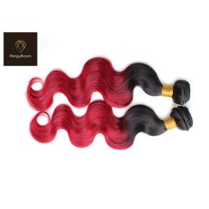 100g 1b Bug Body Red Ombre Hair Bundles Unprocessed Virgin Hair Bundles