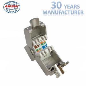 Cat5e CAT6 CAT6A CAT7 RJ45 Toolless Shielded STP Keystone Jack