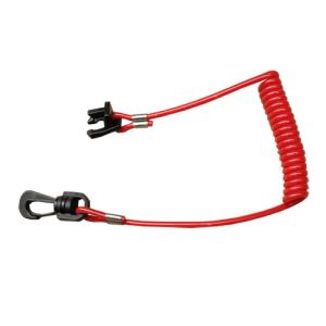 Extendable Coiled Security Tethers Strap Lanyard Rope Key Holder / Plastic Snap