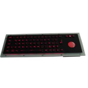 69 keys Rear panel mount Black Industrial USB Keyboard with chamelone backlight