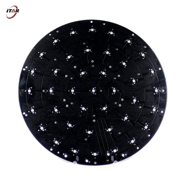 Quality Black Round LED Metal PCB 408mm 3.0 Thermal Coefficient 1020W wholesale