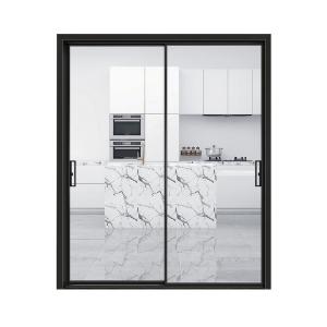 China Affordable Custom Aluminum Narrow Frame Sliding Glass Doors for Project Window Design on sale