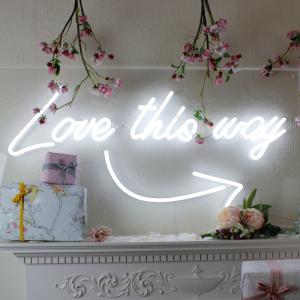 China 80cm Colorful Cafe Neon Signs Wall Mounting Ip67 Neon Flex Cafe on sale