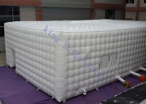 China Gaint White Stitching Structure Inflatable Cube Tent For Event / Wedding on sale