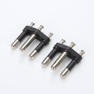 Semi Insulated VDE Plug Insert NBR 4.8MM 10A 20A 3 Pin 3 Pole 3 Prong