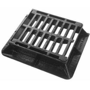 EN124 D400 End Hinged Cast Iron Drain Cover With Black Bitumen Coated