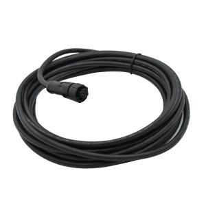 3 - 8 Pin M12 Waterproof Connector Female Overmolded Plastic Black Cable