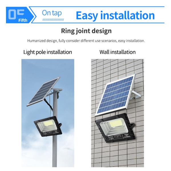 ODM 300W Solar Flood Light Power Outdoor Lamp Remote Ip65 Waterproof 100w 500w Led
