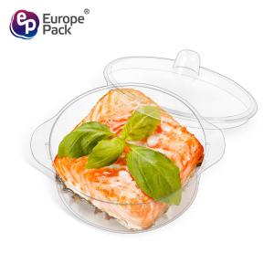 Good quality transparent small salad plastic dessert bowl with lid
