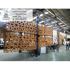 China SUDALU PPG PVDF Powder Aluminum Perforated Panel with Muslim Pattern Outside Decoration Panel for Buildings on sale