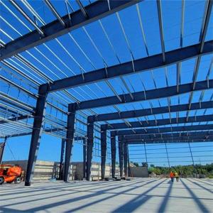 Portal Structure Steel Structure Workshop With Optional Insulation And Cutting