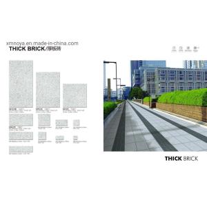 Thick Brick Block Grey Ceramic Paving Tiles in Stone Form for Sustainable