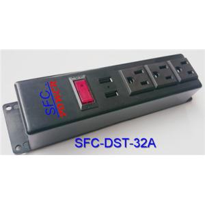 3 Socket Power Strip With USB Charger , Multi Function Multiple Power Outlet