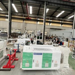 Twin Screw Plastic Extruder Machine , PVC Two Screw Extruder