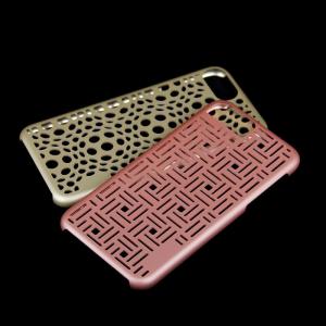 Hollow pattern Hard PC cooling phone cover luxurious Rose Gold Case Cover For
