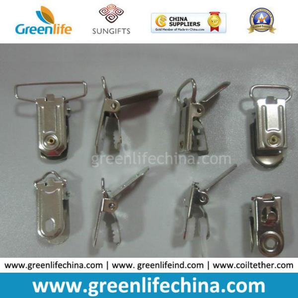 Quality Metal ID Badge Accessories Tooth Lid Office Clip for Promotion wholesale