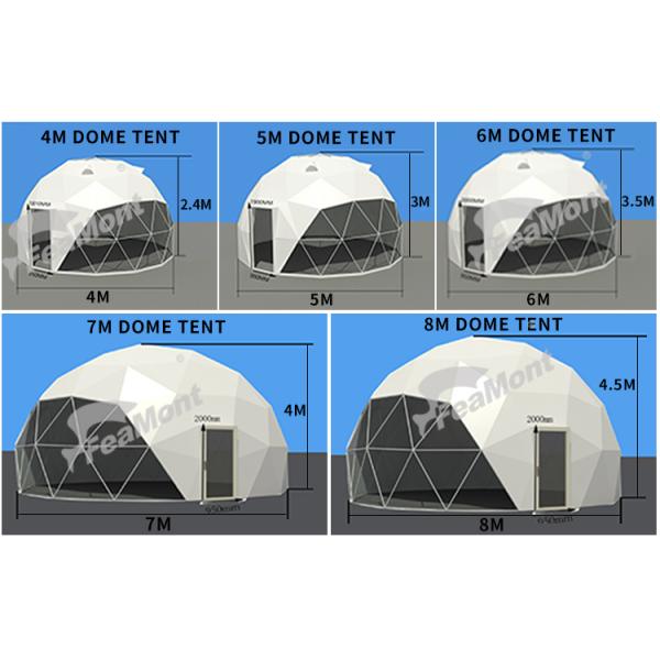 Custom Logo Luxury Geodesic Dome Glamping Tent Outdoor Waterproof
