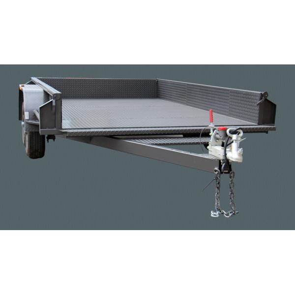 16 " X 6" Flatbed Car Trailer / Tandem Axle Auto Carrier Trailer With Electric